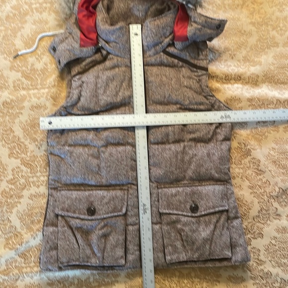 Eddie Bauer Yukon 550 premium goose down vest.  Medium.  Lined wool blend tweed - Picture 15 of 17